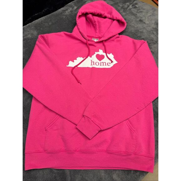 Kentucky Home Pink and white Women’s Medium hoodie with heart #casualwear - Picture 2 of 3